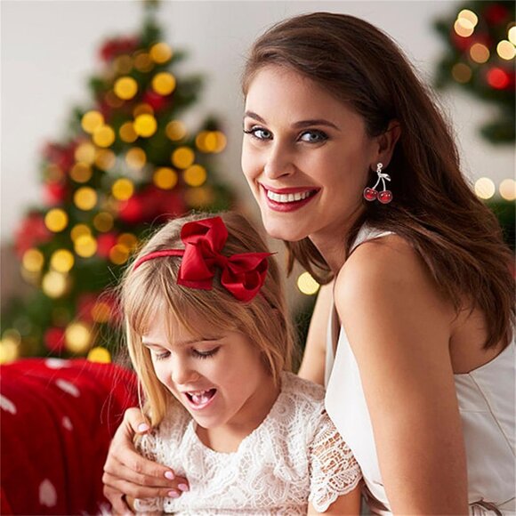 Sweet Cherry Pendant Necklace Set for Women Cute Fruit Earrings Bracelet Creativ - Picture 3 of 8